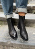 Paula Urban Black Zip Leather Boots