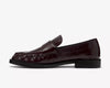 Clarks Burgandy Patent Loafer