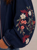 Navy Embriodery Jacket