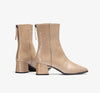 Unisa Lucas Taupe Patent Ankle Boots