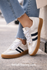 Meline White 10-SBT Leather Trainers