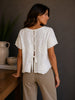 Ecru Embroidery Blouse