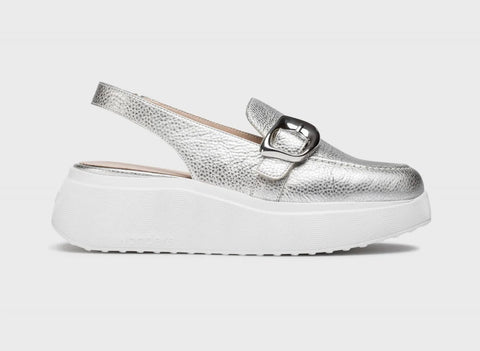 Wonders A3624 Silver Loafers