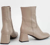 Wonder Taupe Leather Boots H-6212