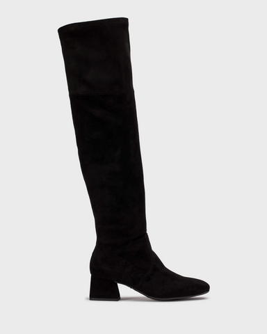 Wonders Over-the-knee Black Boots