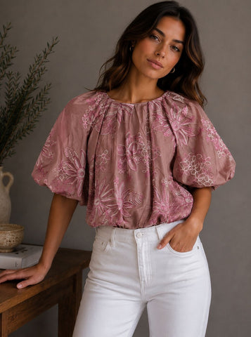 Bubble hem top