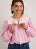 Pink Stripe Peter Blouse
