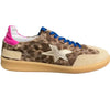 Meline Brown Leopard Trainers