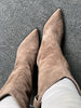 Unisa Taupe Suede Meyer Boots