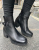 Paula Urban Black Buckle Boots