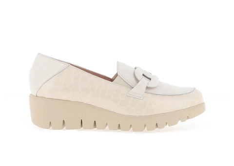 Wonders C33330 White-Nude Loafers