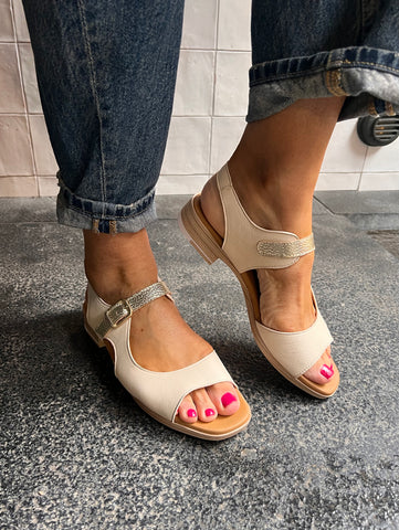 Paula Cream Sandals