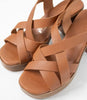 Oh my Sandals Tan Block Heel