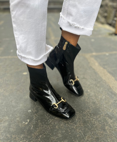 Pedro Miralles Black Patent Boots