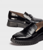 Wonders A4402 Black Loafers