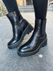 Regarde le Ciel Black Wedge Boots