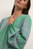 Culture Green-Pink Paisley Blouse