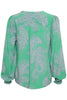 Culture Green-Pink Paisley Blouse