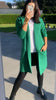 Emerald Green Knit Coatigan
