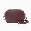 Wine Leather Crossbody Bag